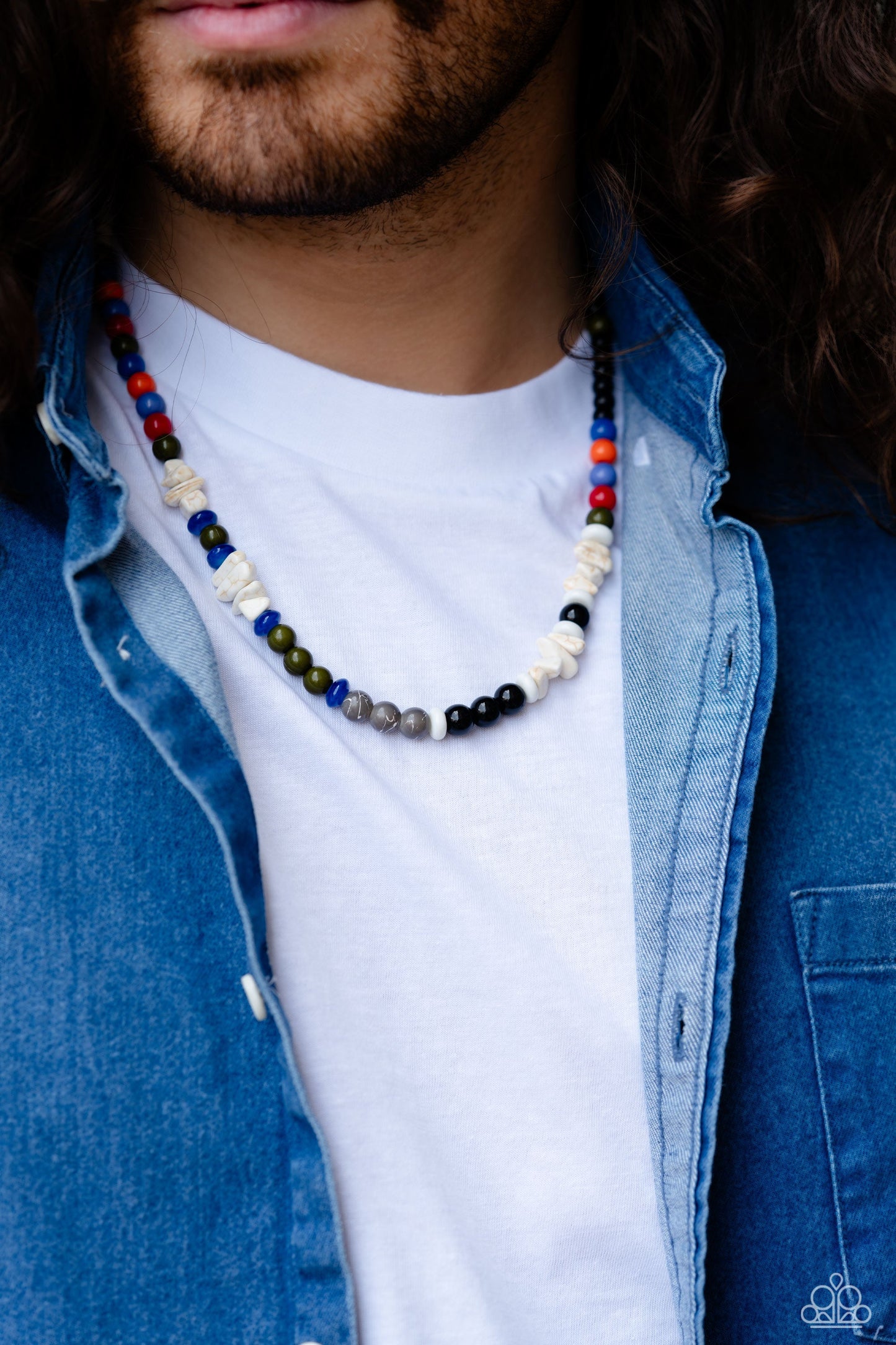 Paparazzi Necklace ~ Beaded Bravery - Multi