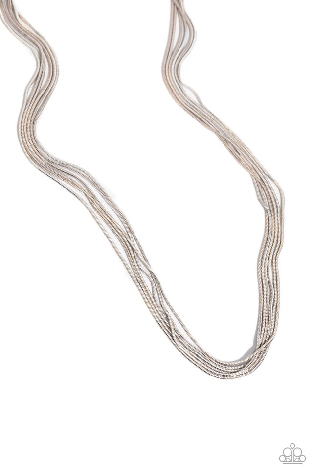 Salvaging Sass - White - Paparazzi Necklace Image
