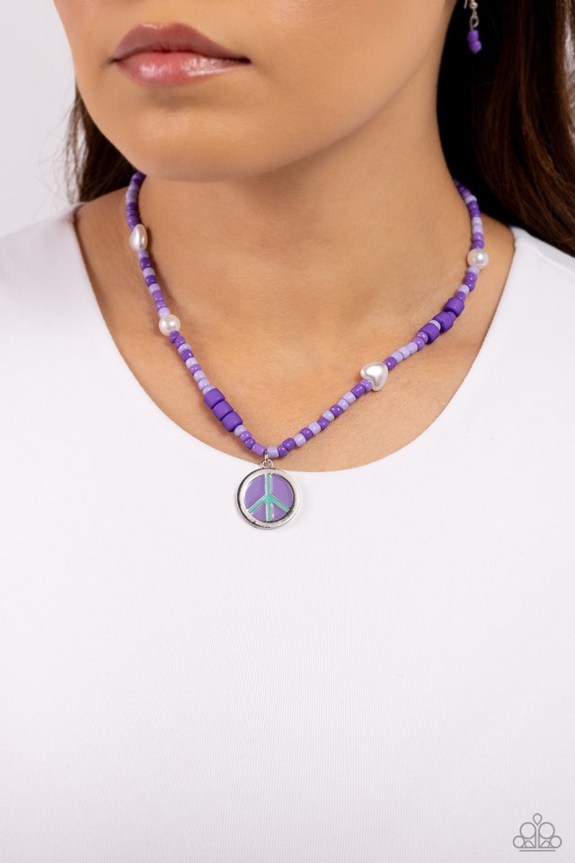 Pearly Possession - Purple - Paparazzi Necklace Image