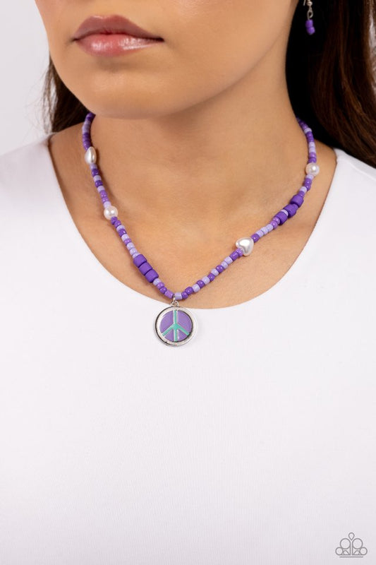 Pearly Possession - Purple - Paparazzi Necklace Image