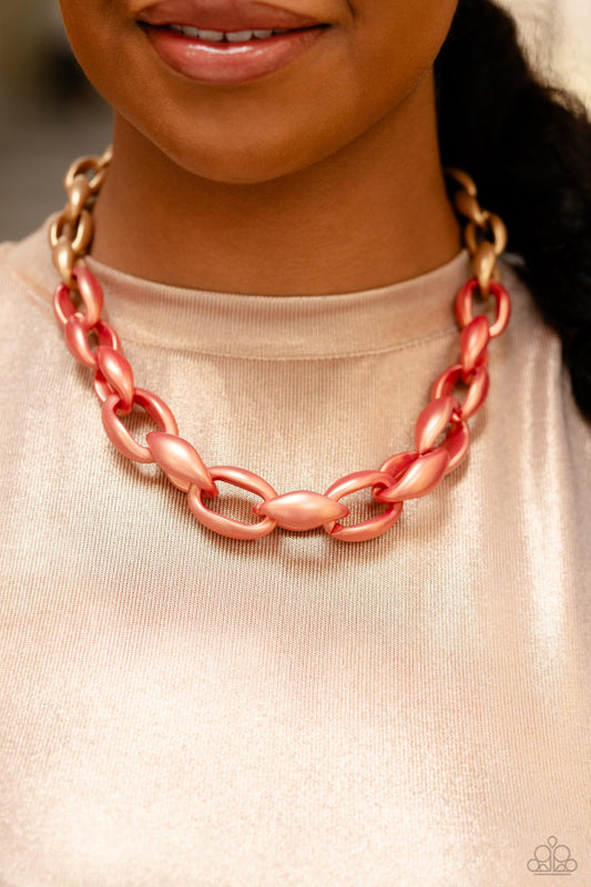 Paparazzi Necklace ~ Statement Season - Orange