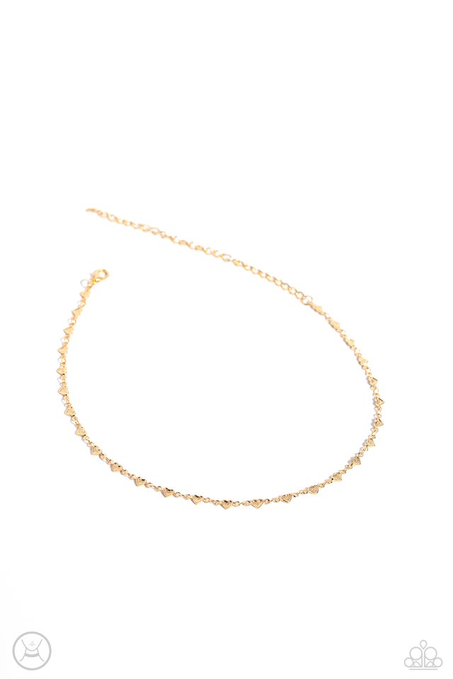 Cupid Catwalk - Gold - Paparazzi Necklace Image