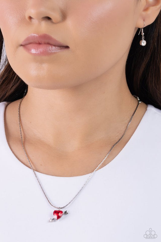 Courting Cupid - Red - Paparazzi Necklace Image