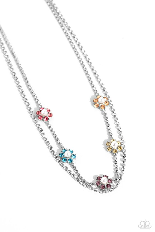 A SQUARE Beauty - Multi - Paparazzi Necklace Image