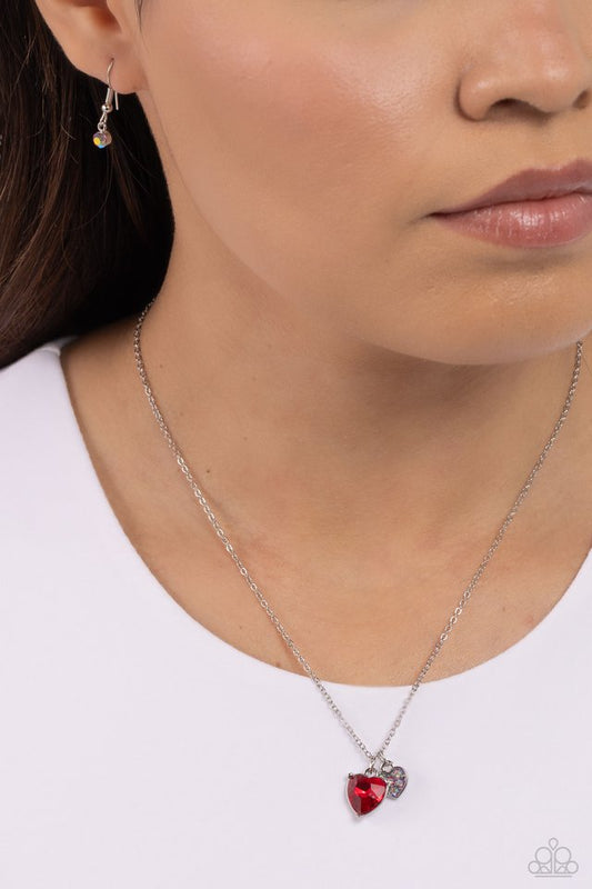 Devoted Delicacy - Red - Paparazzi Necklace Image