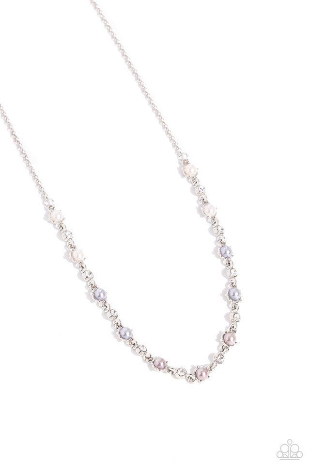 Pronged Passion - Silver - Paparazzi Necklace Image