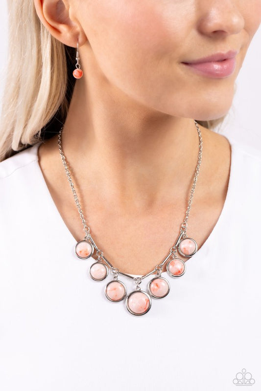 Rustic Recognition - Orange - Paparazzi Necklace Image