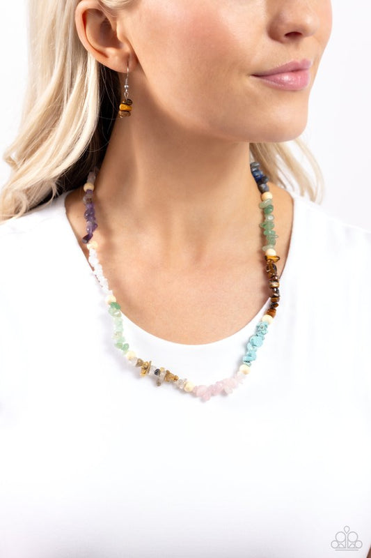 Soothing Stones - Multi - Paparazzi Necklace Image