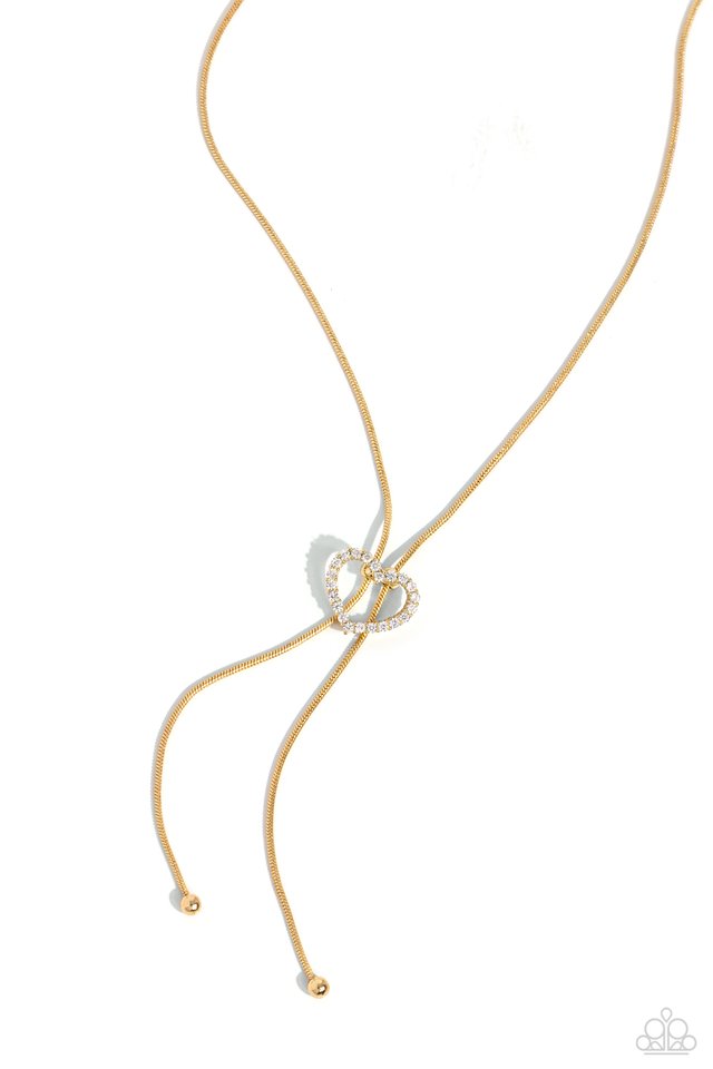 Tempting Tassel - Gold - Paparazzi Necklace Image