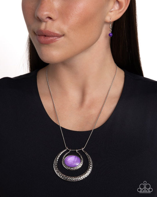 If the HORSESHOE Fits - Purple - Paparazzi Necklace Image