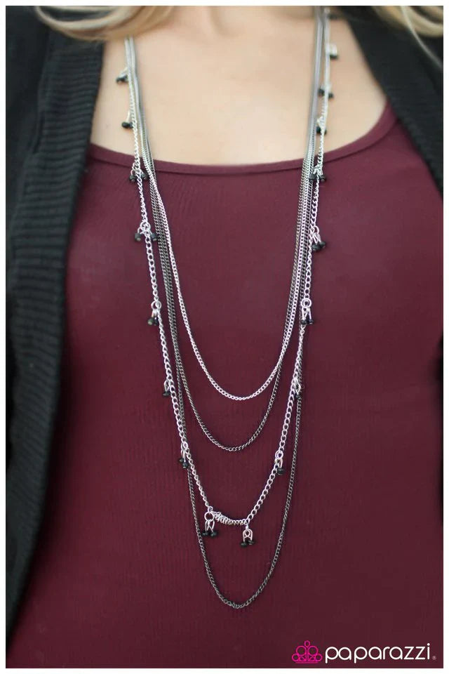 Paparazzi Necklace ~ On Route 66 - Black