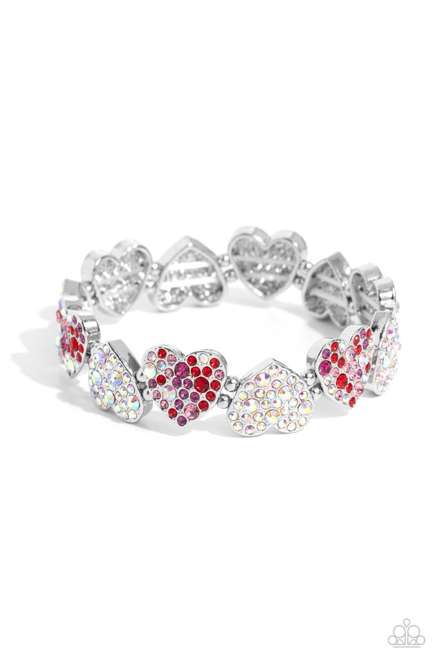 Headliner Heart - Multi - Paparazzi Bracelet Image