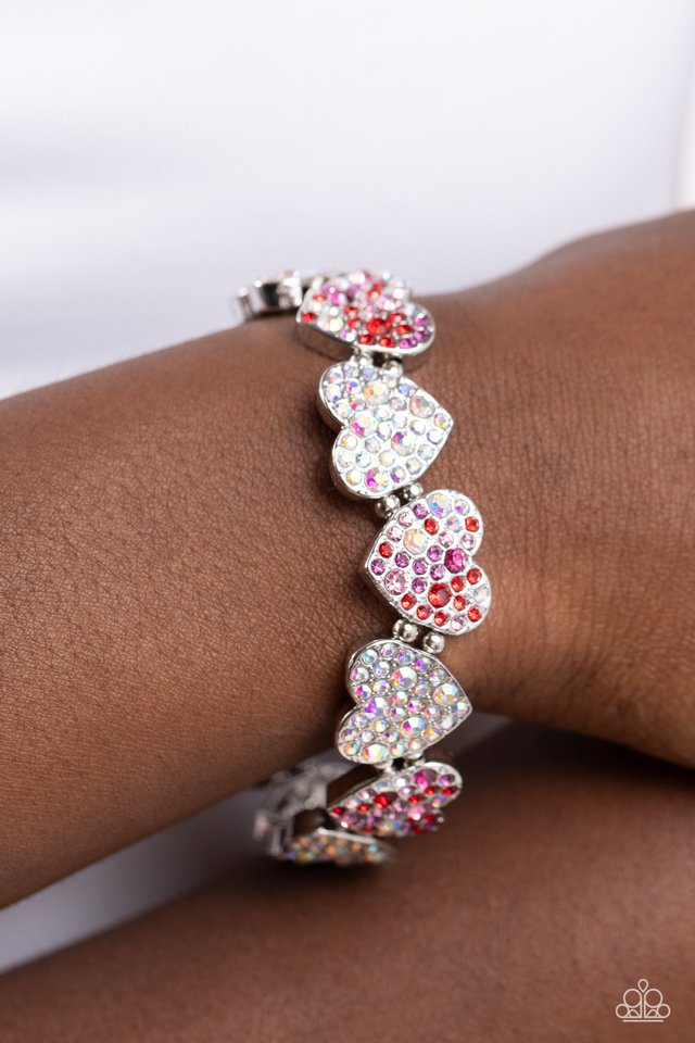Headliner Heart - Multi - Paparazzi Bracelet Image