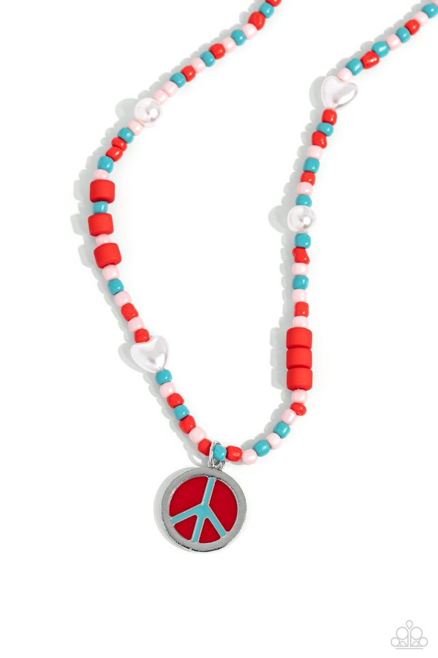 Pearly Possession - Red - Paparazzi Necklace Image