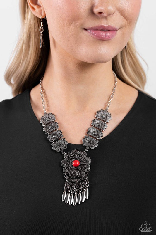 A La ROGUE - Red - Paparazzi Necklace Image