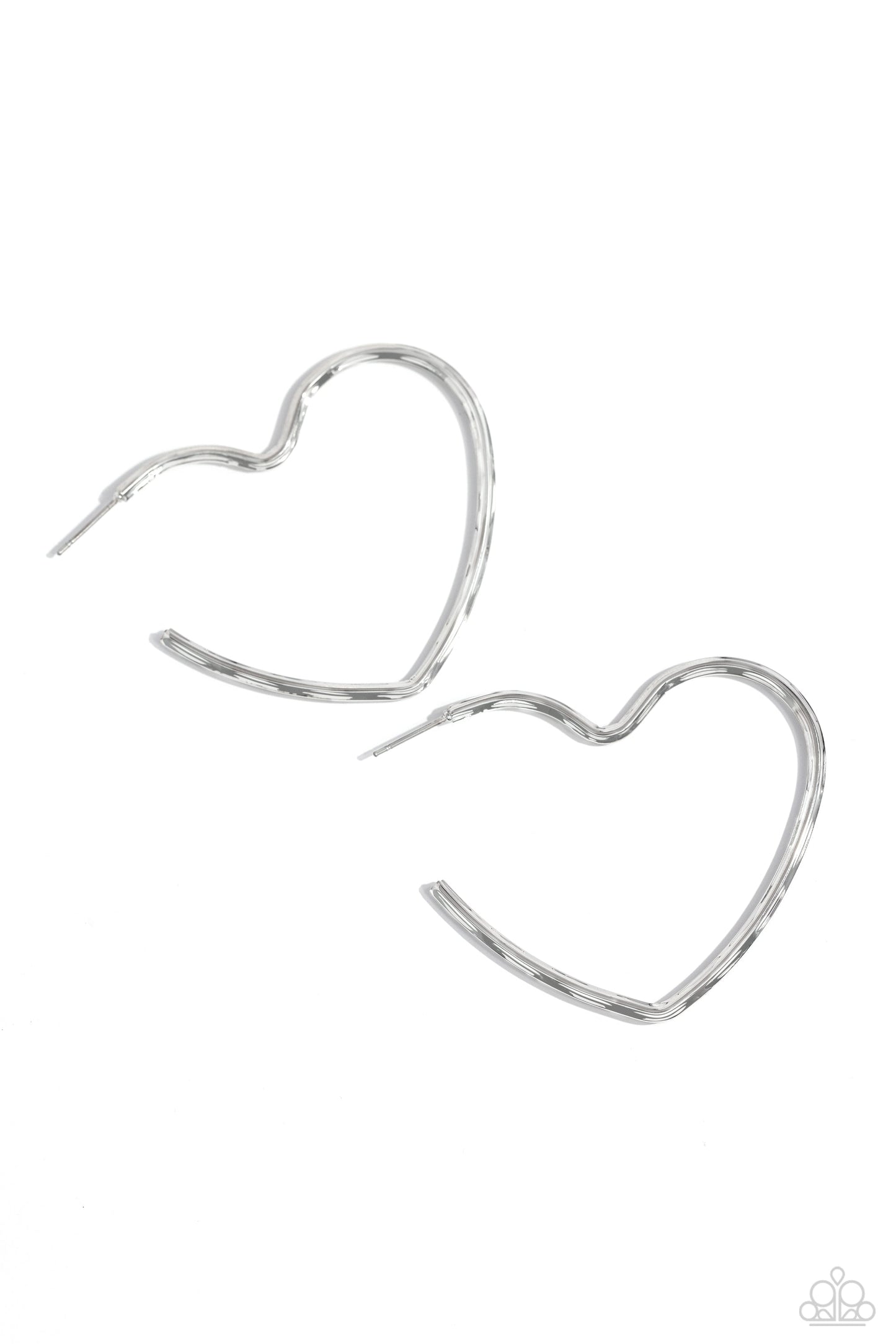 Paparazzi Earring ~ Summer Sweethearts - Silver