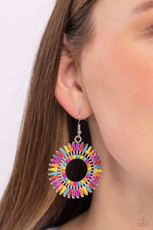Ferris Wheel Finale - Multi - Paparazzi Earring Image