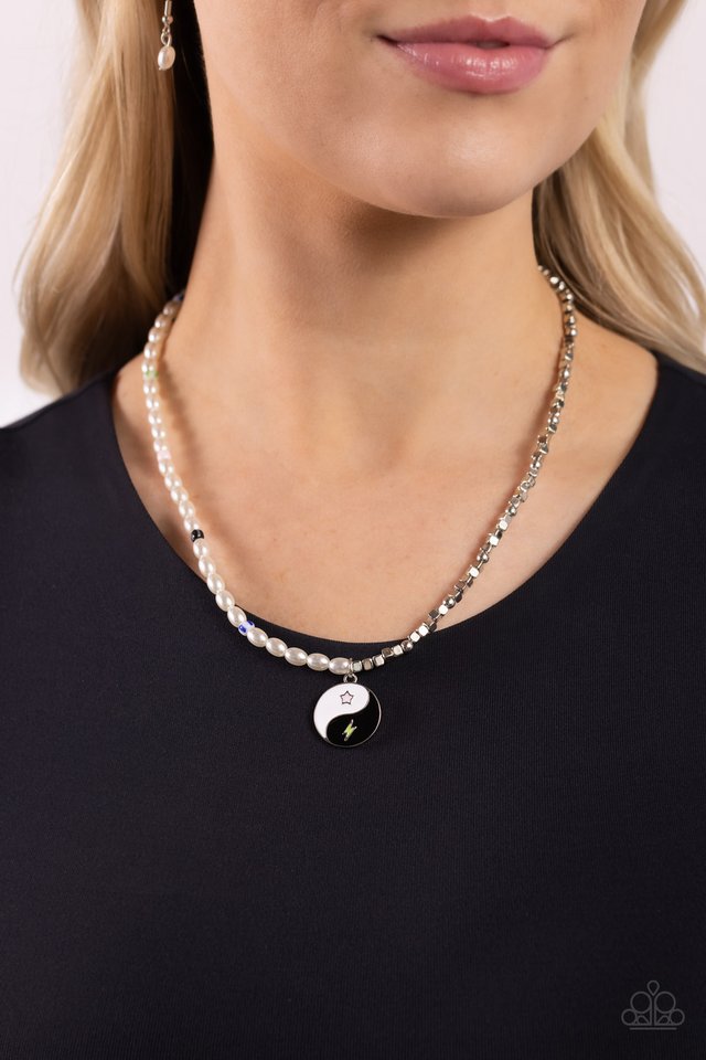 Youthful Yin and Yang - Black - Paparazzi Necklace Image