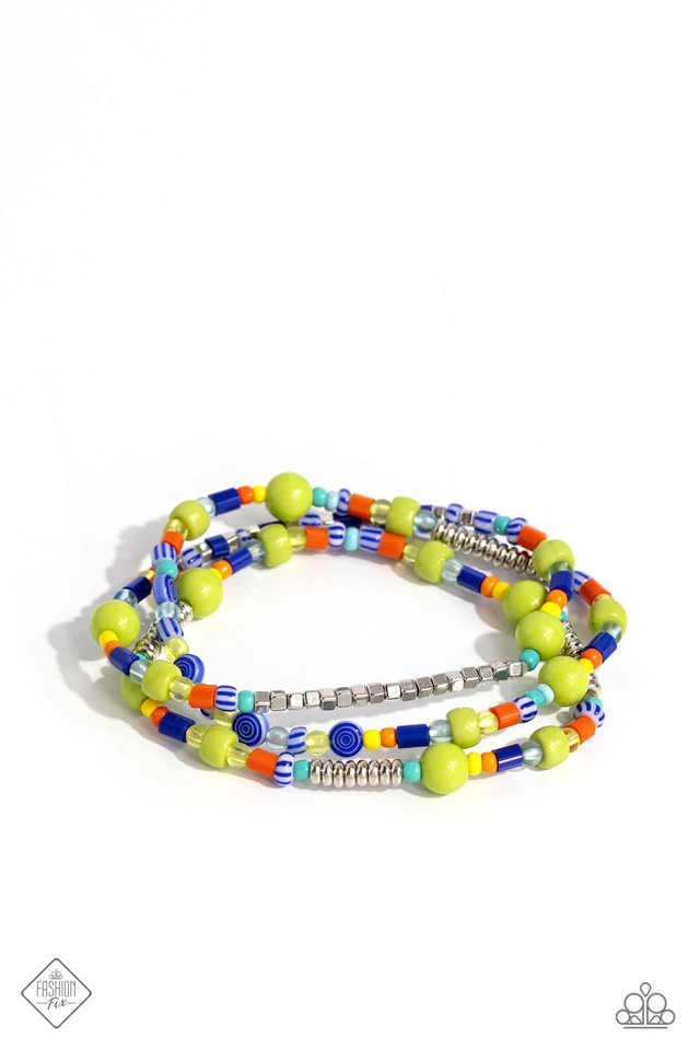 Confident Collision - Multi - Paparazzi Bracelet Image