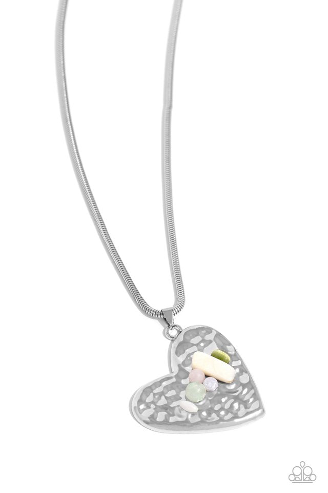Tilted Trailblazer - Green - Paparazzi Necklace Image