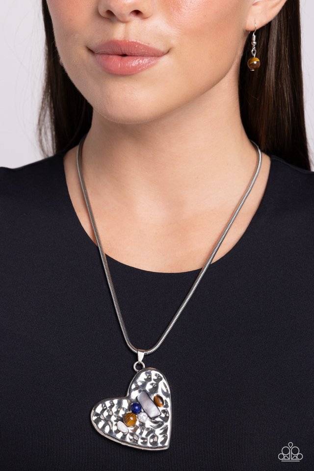 Tilted Trailblazer - Brown - Paparazzi Necklace Image