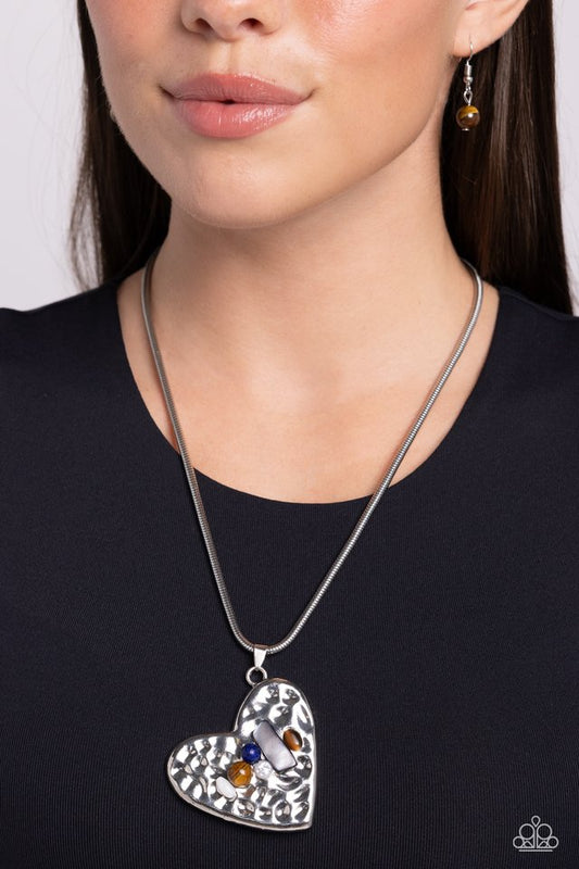 Tilted Trailblazer - Brown - Paparazzi Necklace Image