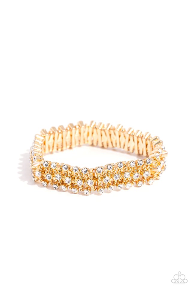 Corporate Confidence - Gold - Paparazzi Bracelet Image