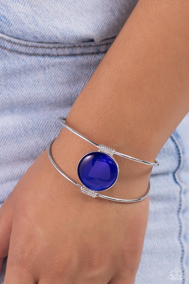 Candescent Cats Eye - Blue - Paparazzi Bracelet Image
