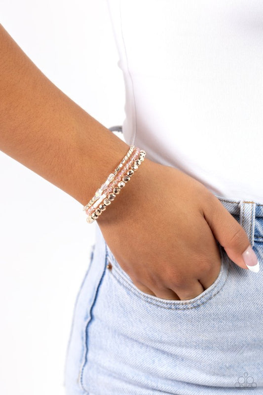 Boundless Behavior - Rose Gold - Paparazzi Bracelet Image