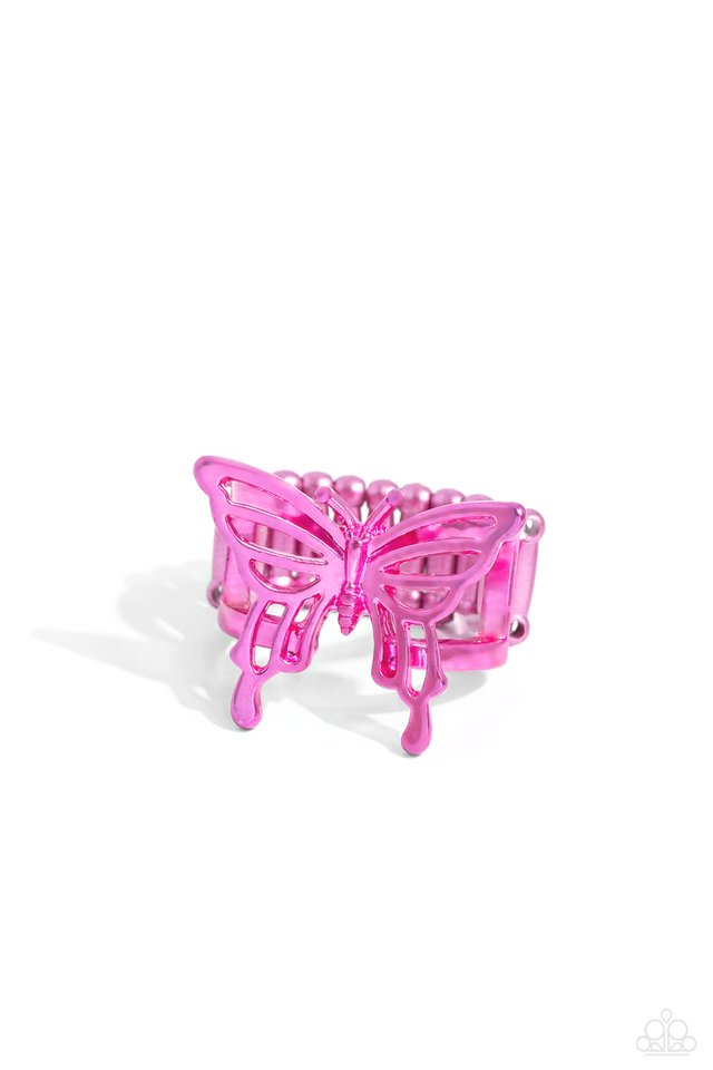 Playfully Polished - Pink - Paparazzi Ring Image
