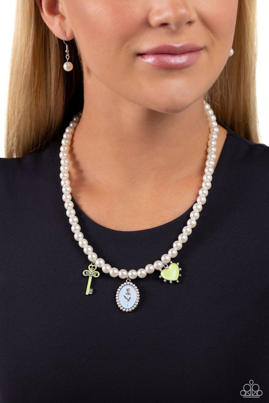Charming Collision - Green - Paparazzi Necklace Image