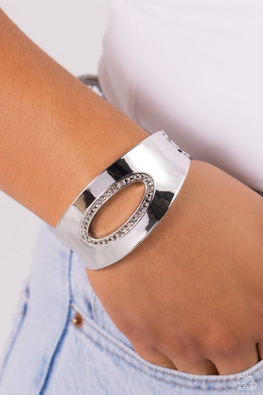 Raised in Radiance - Silver - Paparazzi Bracelet Image