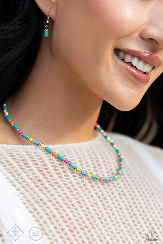 Arid Ambiance - Blue - Paparazzi Necklace Image