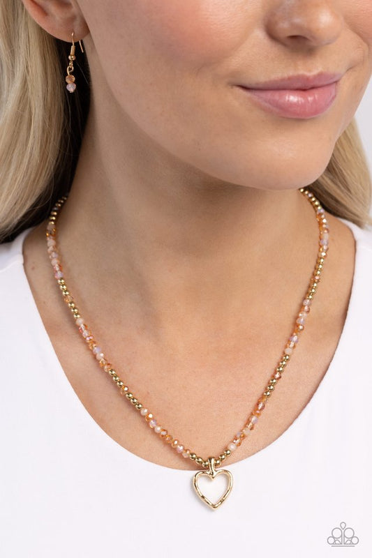 Flashy Fairy Tale - Orange - Paparazzi Necklace Image