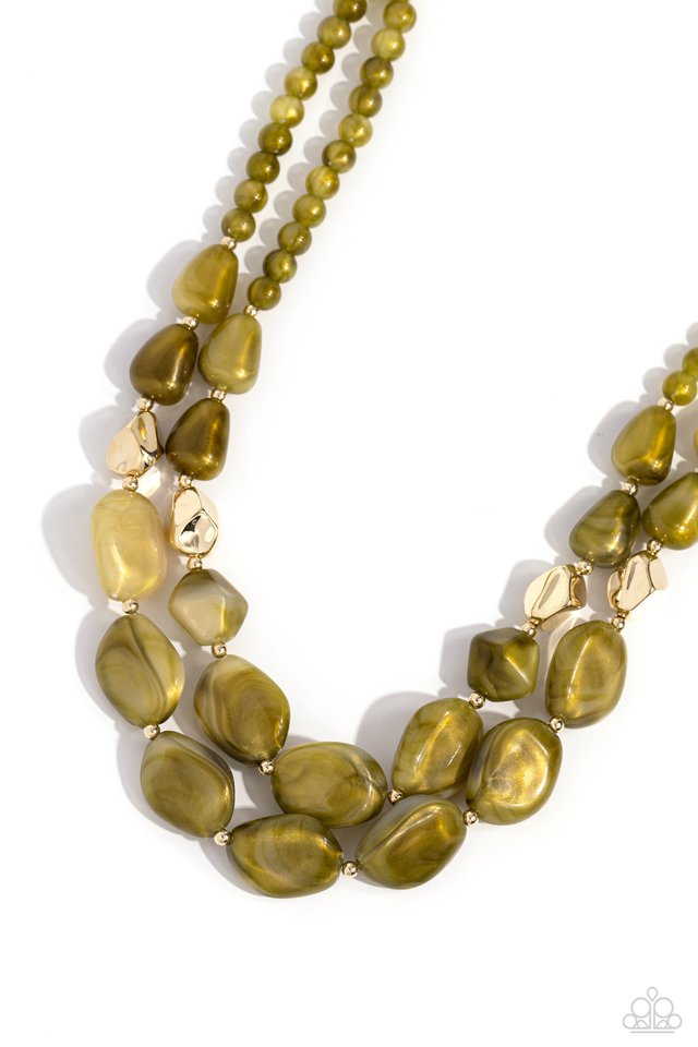Seize the Statement - Green - Paparazzi Necklace Image