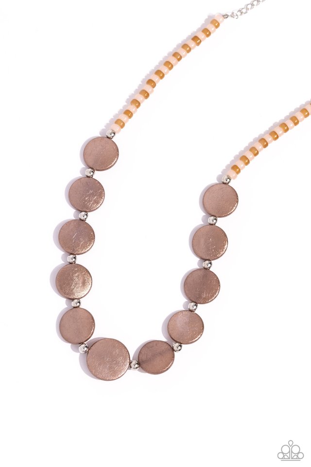 Scratched Showtime - Brown - Paparazzi Necklace Image