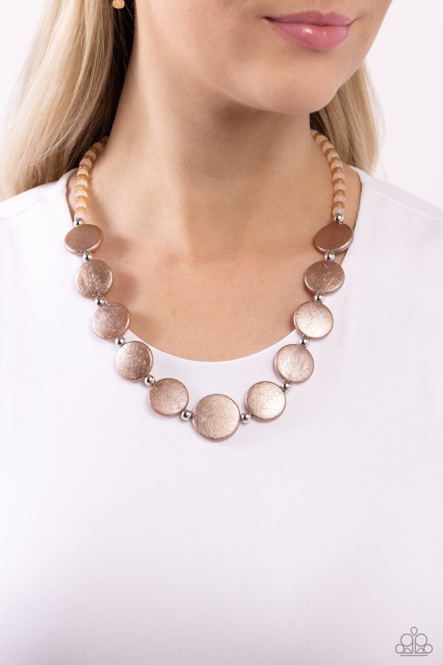 Scratched Showtime - Brown - Paparazzi Necklace Image