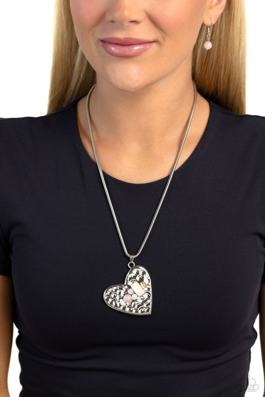 Tilted Trailblazer - Pink - Paparazzi Necklace Image