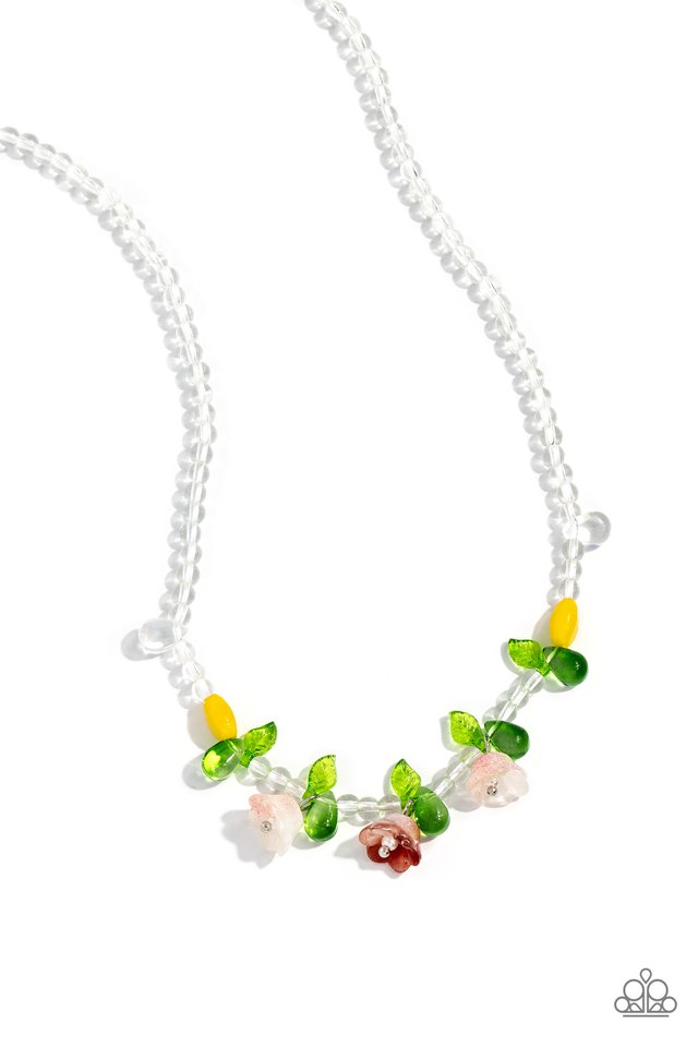 World GLASS Wonder - Orange - Paparazzi Necklace Image