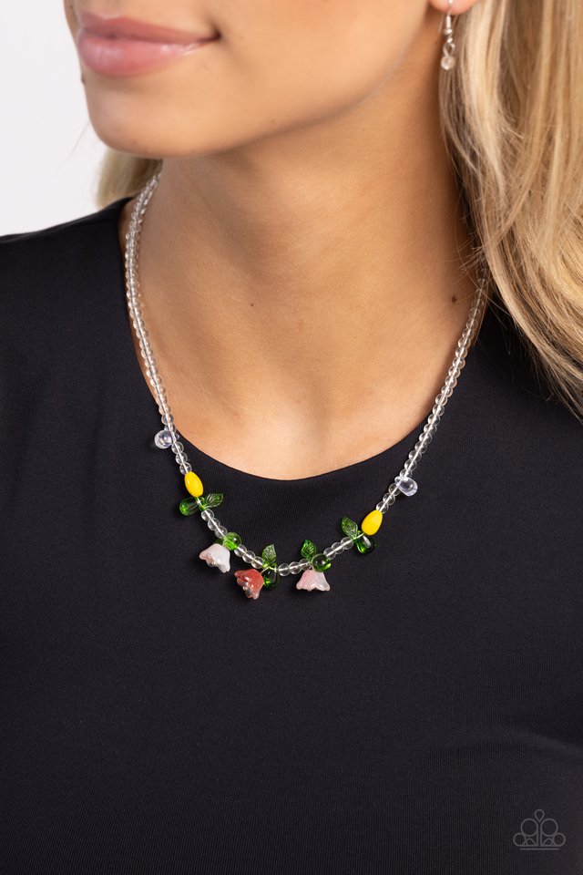 World GLASS Wonder - Orange - Paparazzi Necklace Image