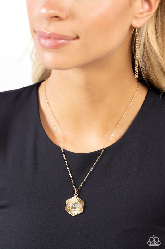 Turn of PRAISE - Gold - Paparazzi Necklace Image
