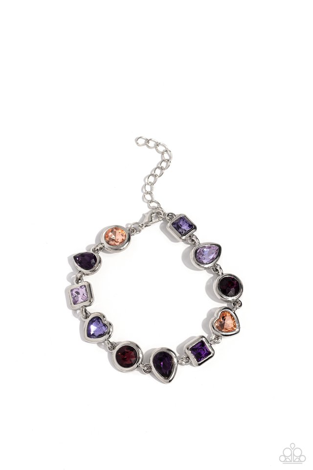 Actively Abstract - Purple - Paparazzi Bracelet Image