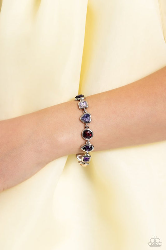 Actively Abstract - Purple - Paparazzi Bracelet Image