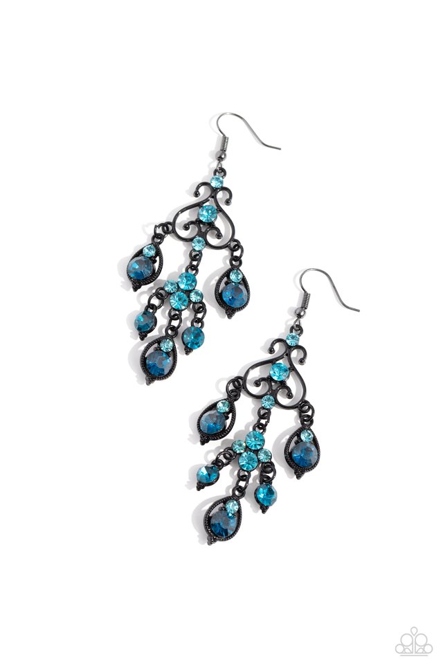 Regal Renovation - Blue - Paparazzi Earring Image