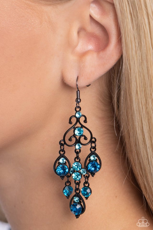 Regal Renovation - Blue - Paparazzi Earring Image