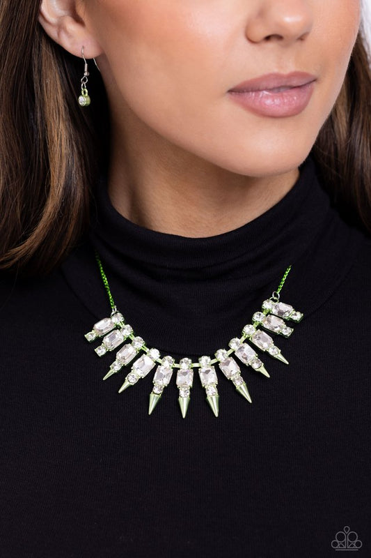Punk Passion - Green - Paparazzi Necklace Image