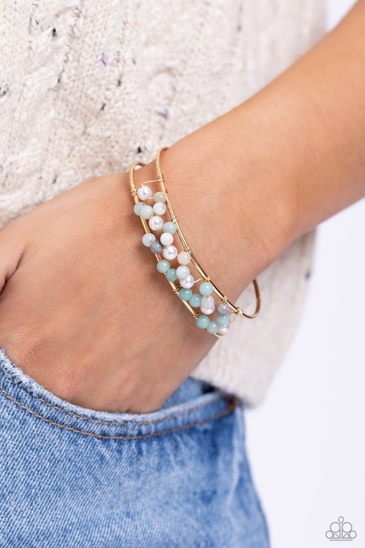 High-WIRE Hallmark - Gold - Paparazzi Bracelet Image