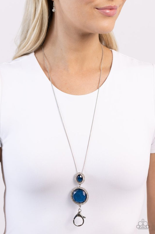 Castle Cadenza - Blue - Paparazzi Necklace Image