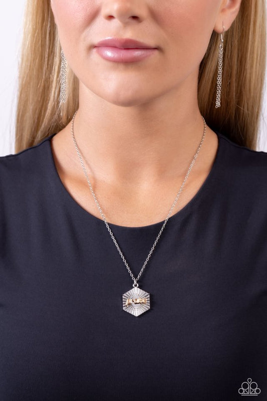 Turn of PRAISE - Silver - Paparazzi Necklace Image