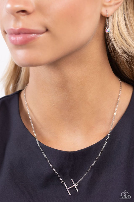 INITIALLY Yours - H - Multi - Paparazzi Necklace Image